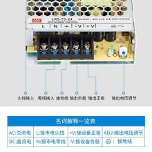 台湾明纬RCP-2000-24开关电源1920W24V80A可调PFC机架前置电源
