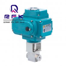 进口电动高压球阀 防爆内螺纹焊接法兰 德国罗伯特RFK品牌 品质保障