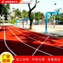 桃江县塑胶跑道施工厂家 透气塑胶跑道 学校塑胶跑道施工 湖南奥晟体育