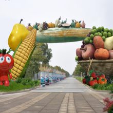 生態園大門採摘園大門農場農家樂生態餐廳門樓果園花海大門設計施工