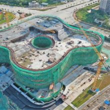 GRC幕墙挂板阳江七馆合一工程选择饰纪上品GRC厂家合作