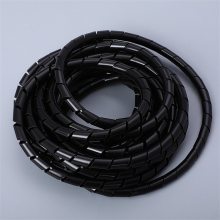 环保节能电缆保护套 黑色胶管螺旋护套 电缆用阻燃螺旋保护套