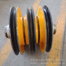 供应 钢丝绳轧制滑轮片 钢板热轧吊钩滑轮片
