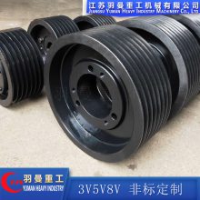 羽曼重工5V/8V1130F美标铸铁皮带轮|5V外径287mm皮带轮