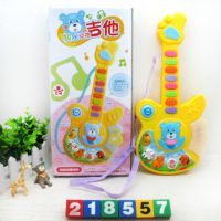 博尔乐3015快乐动物电子吉他贝斯儿童0-3-6岁早教玩具乐器批发