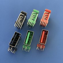 Aĸ 5P  USB 5P/90Ȳʽĸ 10.0mm ɫо ֱAF 5P