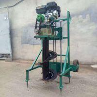 普航定做大型挖坑機(jī) 果樹種樹鑿洞機(jī) 多功能埋樁打坑機(jī)廠家