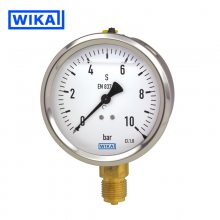 威卡WIKA 波登管耐振压力表213.53.063 铜合金 不锈钢外壳 表圆63