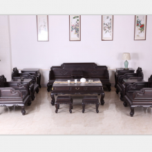 大红酸枝榫卯结构沙发款式 紫光檀无漆无蜡客厅全套家具