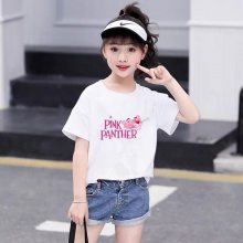 韩版儿童T恤短袖套装 外贸原单男女童T恤运动休闲短裤两件套热卖