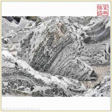 庭院屏风雪浪石点缀 雪浪石切片制作 雪浪石造景装饰