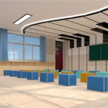 高中学校报告厅装修设计公司-郑州顶层文化校园文化