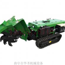 果树施肥机 五大功能的履带开沟机 柴油马力大耕地机