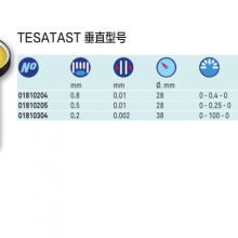 ʿTESAܸ*** 01810204ֱ͸ܸ˱ 0-0.8mm*0.01mmָʾ