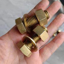 批发 铜螺栓 铜螺母 都是黄铜加工制作而成