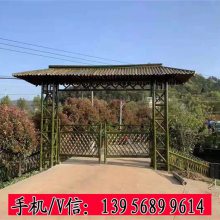 锡山竹篱笆 广东省中山市花园围栏 竹栅栏耐腐蚀抗静电