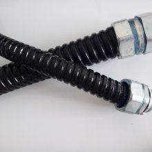 福莱通电线电缆保护套管 4分黑色包塑不锈钢蛇皮管 阻燃