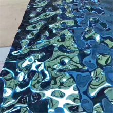 水波纹不锈钢板，304/201大小水波纹板，不锈钢镜面波浪纹板