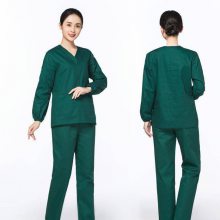 医院工作服工作衣 牙科医生护士工作服吸湿排汗墨绿色工作服