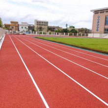 全塑型自结纹复合型塑胶跑道材料面层运动训练场施工体育场跑道施工