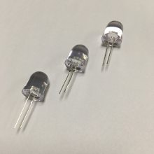 厂家供应f10圆头有边无色透明白光短脚灯珠参数led10mm直插发光二极管