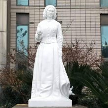 石雕南丁格尔提灯女神汉白玉校园名人伟人人物雕塑定做