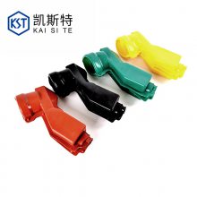 硅橡胶接点保护盒 10KV避雷器双进线保护盒 高压避雷器绝缘护套