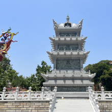 专业大型石雕舍利塔设计制作|藏式涅槃塔寺庙石塔雕刻|文殊普贤花岗岩石雕佛塔|各地寺庙小型佛塔雕塑设计图