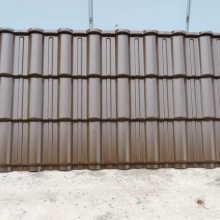 供应木结构别墅 移动木屋 木制活动房 黑灰色仿古琉璃轻质屋面瓦