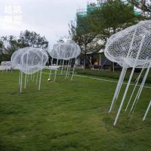 选定商业云块雕塑生产 云块展示 校园不锈钢云块雕塑