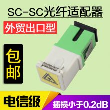 外贸款SC型光纤适配器法兰upc单模单工活动护窗scapc光纤耦合器