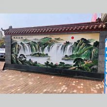 山东陶瓷壁画厂家定制高温室外风景墙浮雕陶瓷板画墙面装饰壁画学校社区文化墙砖指示路牌