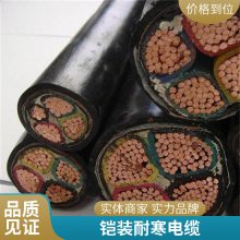 国标YJV22铜芯3*10/4*10*5*10平方铠装工程电力电缆