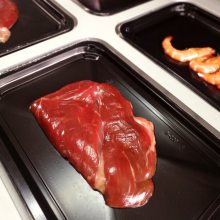 XL-T450定制贴体包装机 全自动 食品 三文鱼 海鲜 牛排肉 贴体包装机