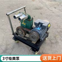 污水处理3寸电动排污泵 扬程高4寸吸粪泵 化粪池小型抽粪泵