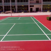 塑胶网球场翻新 专业施工丙烯酸网球场 塑胶羽毛球场馆施工方法