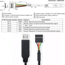 FTDI USB TTL-232R-3V3 5V٤Կ USB TTL232 6pŰ