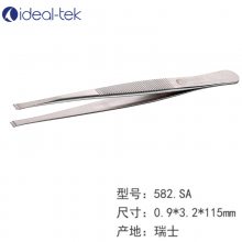 ideal-tek 镊子582.SA 不锈钢抗磁零件夹持镊子