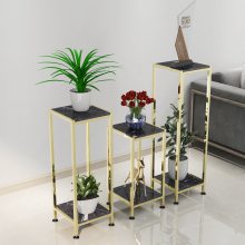 客厅花架|不锈钢花架|玫瑰金花架|金色花架|美容架|订做美发展示架
