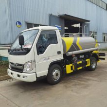 福田小卡2流量大洒水车 小型蓝牌***洒水车 带30米高压水泡
