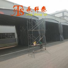 重庆定制户外大型推拉雨棚-移动推拉雨蓬
