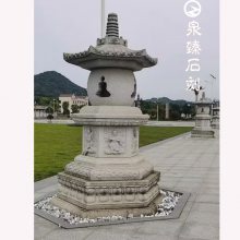 白麻石雕七如来塔 镂空石雕灯塔 七宝佛塔 款式多样