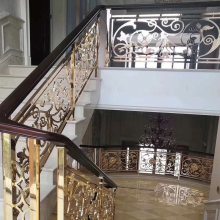 遂宁酒店装饰铜楼梯扶手 被现代顾客力荐的设计