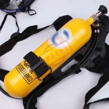 钢瓶呼吸器硅胶全面罩正压式空气呼吸器船用呼吸器（5L 6L）