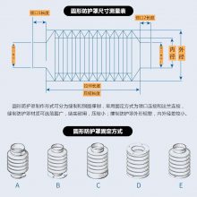 手缝拉链式帆布液压气缸圆形丝杠丝杆伸缩防护油缸防尘罩可定制