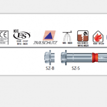 MKT德国曼卡特产品型号SZ-B 规格M16x157抗拉强度13990公斤大型设备机械固定抗震动锚栓
