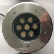 LED地埋灯庭院埋地射灯草地灯墙角道路灯户外室外防水嵌入式乔光照明