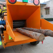 矿大花卉苗圃用清理树枝粉碎移动式果枝碎枝机操作简单速度快