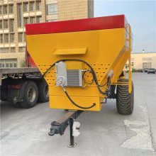 单横绞龙抛撒车 黏湿牛羊粪肥散粪机 10方撒粪机
