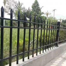 彩钢金属方管组装尖头护栏 弯头锌钢围墙围栏防雨防风防腐